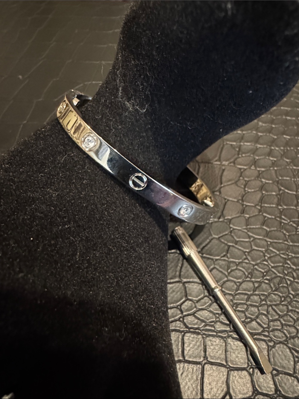 Cartier Silver Tone Love Bracelet - Women's Fashion Jewelry - Picture 4 of 4